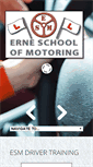 Mobile Screenshot of erneschoolofmotoring.com